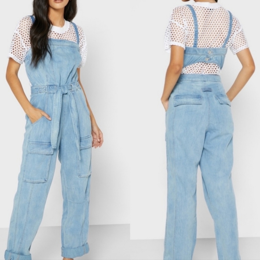 Free People Go West Utility Jumpsuit - Picture 3 of 16